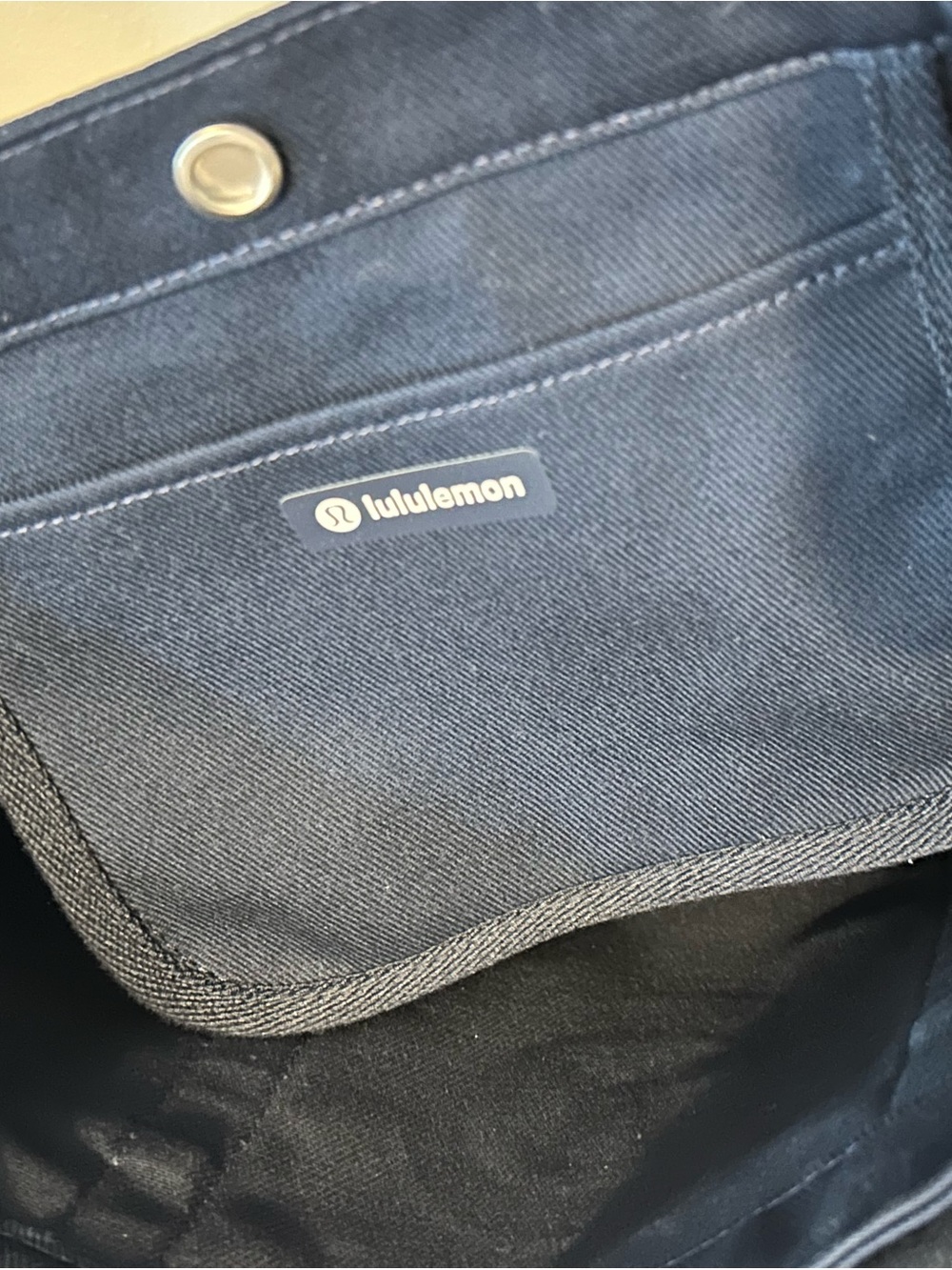 lululemon athletica True Navy Canvas Tote with Interior Pockets - Picture 5 of 7